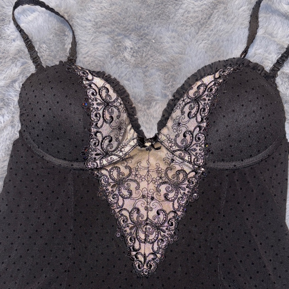 Vintage seductive wear by Cinema Etoile Polka Dot 1990s SZ SM